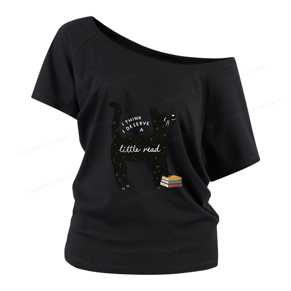 Pagewings Little Read Women Off Shoulder T-shirts