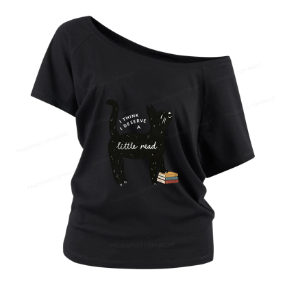 Pagewings Little Read Women Off Shoulder T-shirts