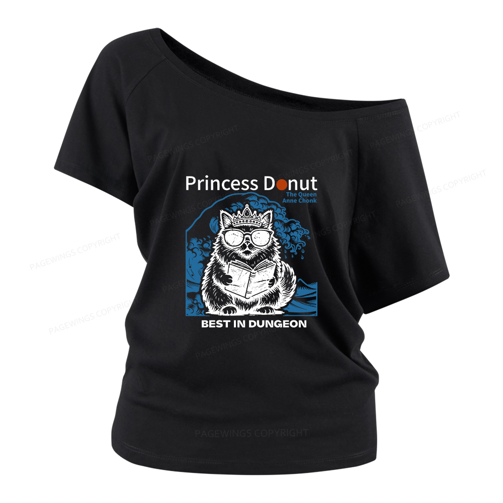Pagewings Princess Donut Women Off Shoulder T-shirts
