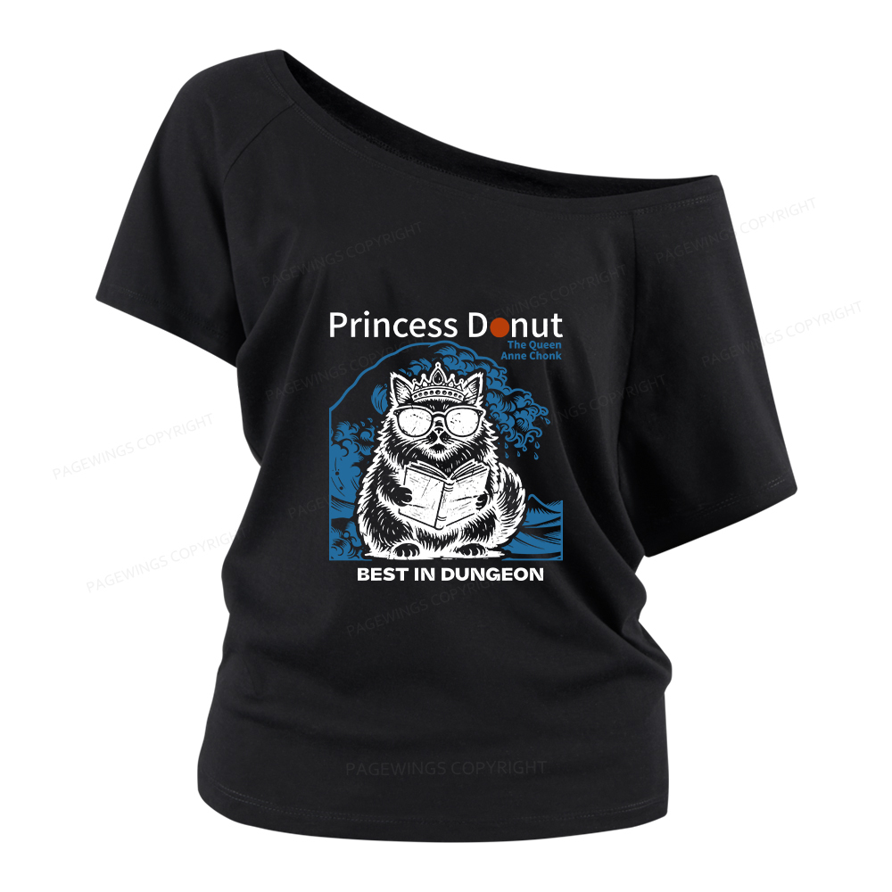 Pagewings Princess Donut Women Off Shoulder T-shirts