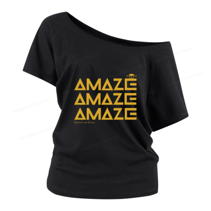 Pagewings Amaze Women Off Shoulder T-shirts