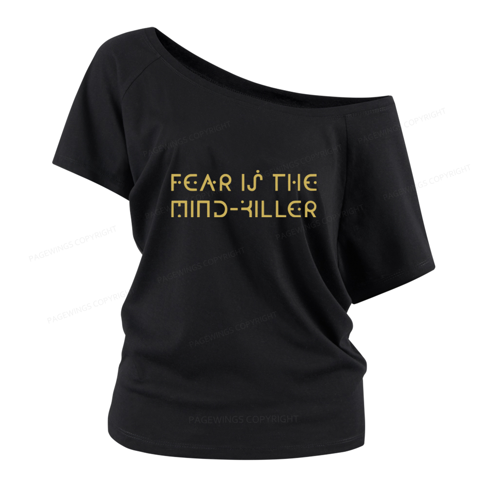 Pagewings Fear Is The Mind-Killer Women Off Shoulder T-shirts