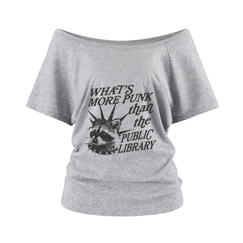 Pagewings What’s More Punk Than The Public Library Off Shoulder Top
