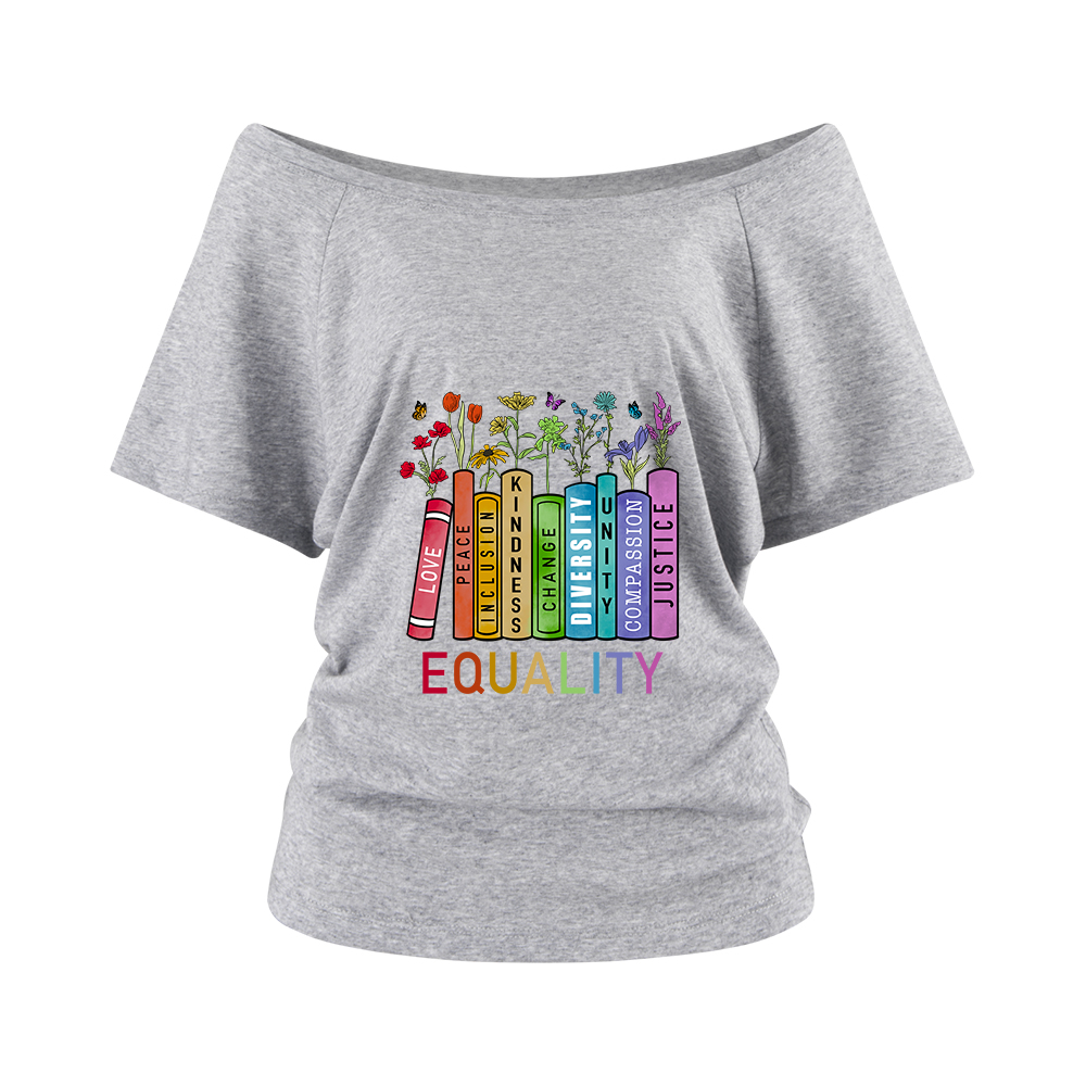 Pagewings Equal Rights Off Shoulder T-shirts