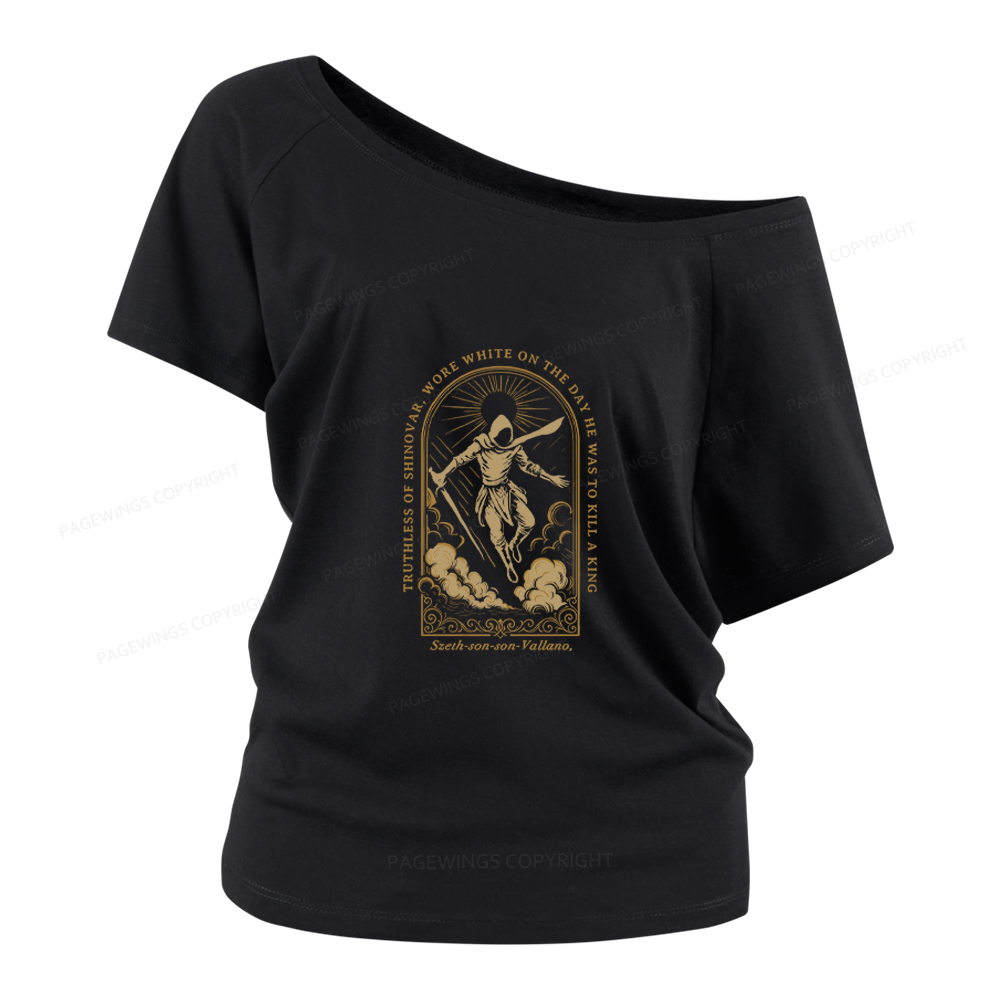 Pagewings Truthless of Shinovar Women Off Shoulder T-shirts