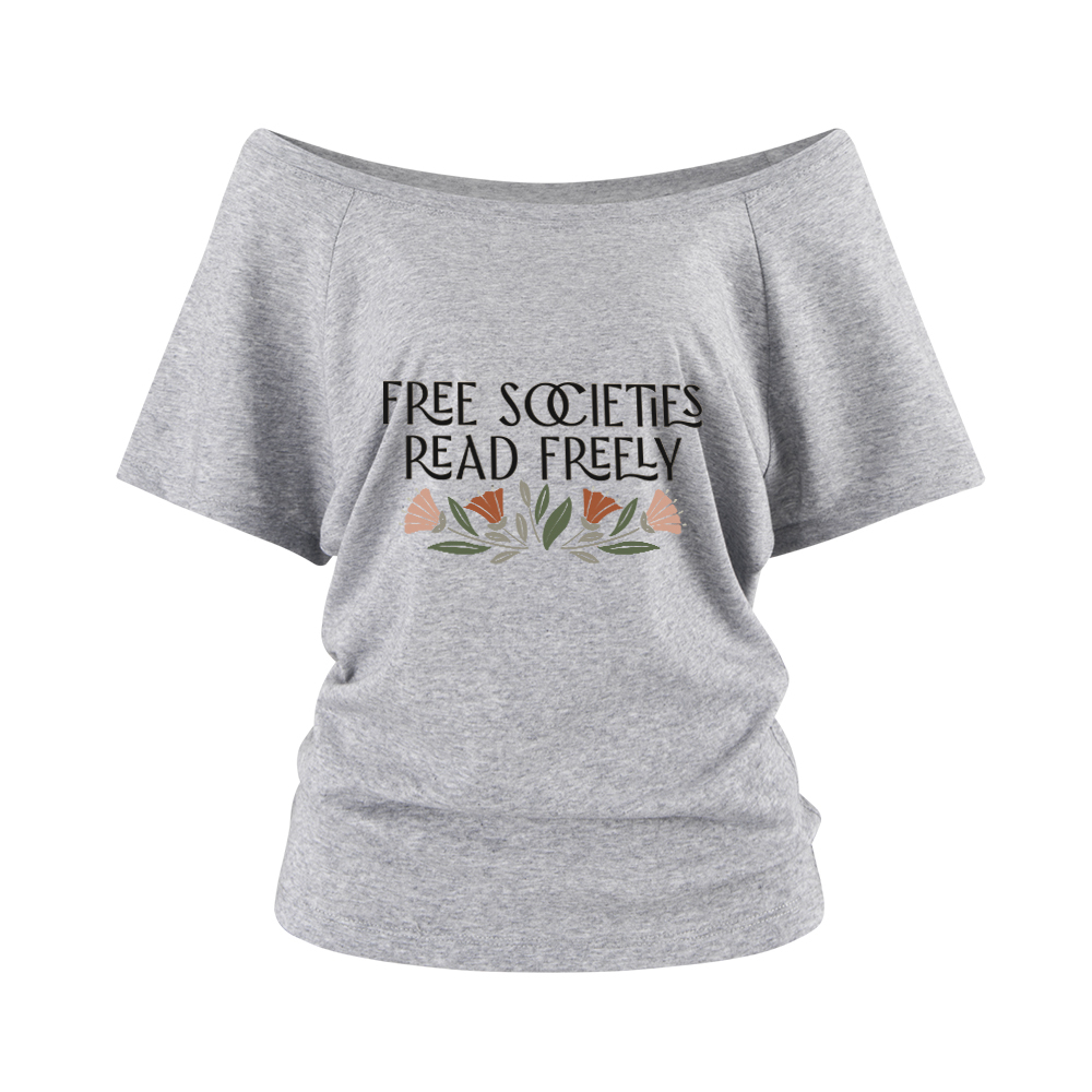 Pagewings Read Freely Off Shoulder Top