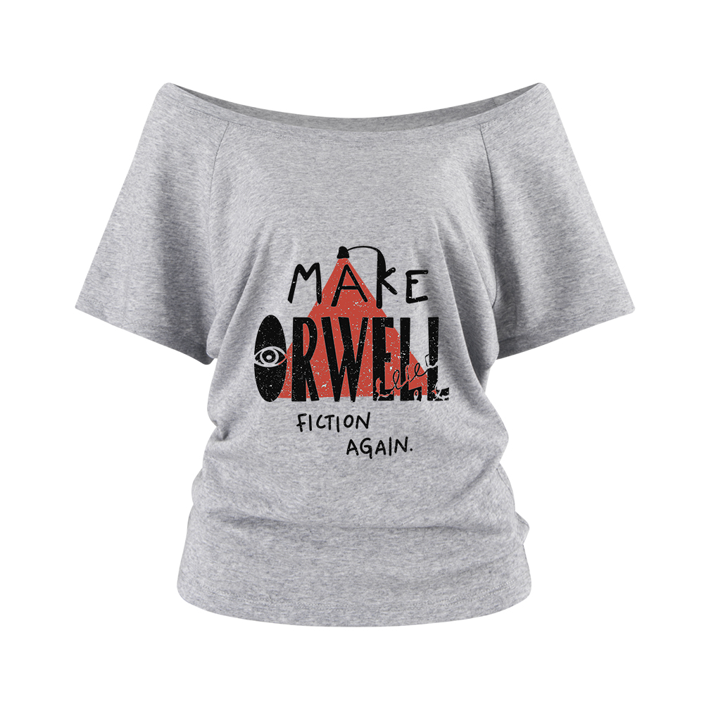 Pagewings Make Orwell Fiction Again Off Shoulder Top