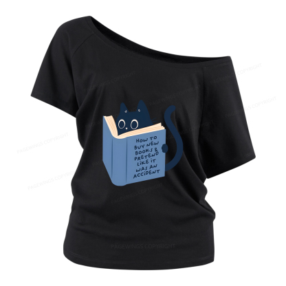 Pagewings How To Buy New Books Women Off Shoulder T-shirts