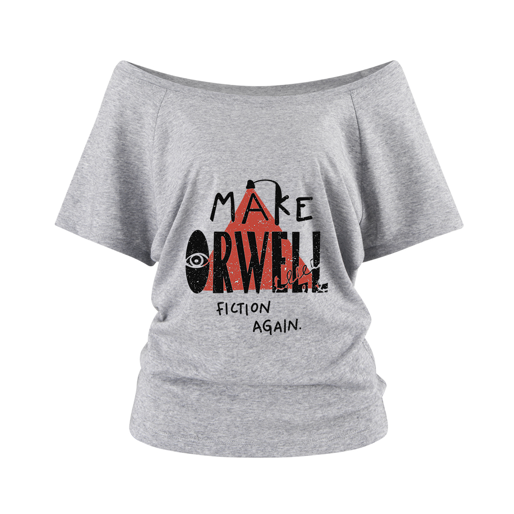 Pagewings Make Orwell Fiction Again Off Shoulder Top