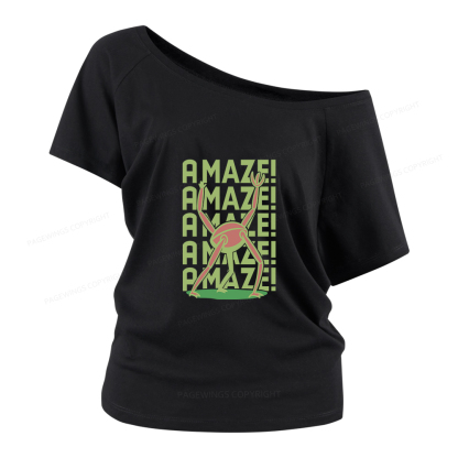 Pagewings Rocky Amaze Women Off Shoulder T-shirts