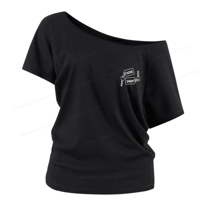 Pagewings Room Numbers Women Off Shoulder T-shirts
