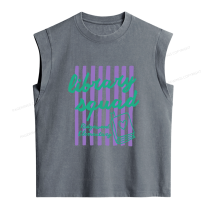 Pagewings Personalized Librarian Women's Washed Tank Top