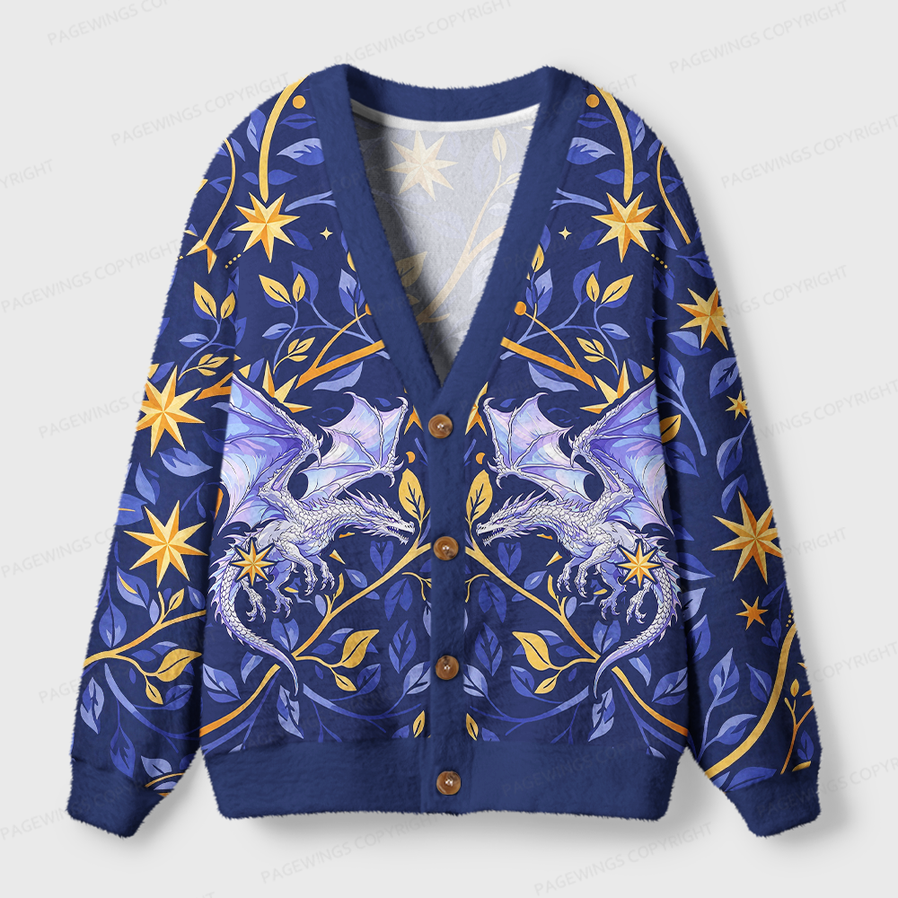 Pagewings Fantasy Bookish Light Knit Unisex Cardigan Sweaters