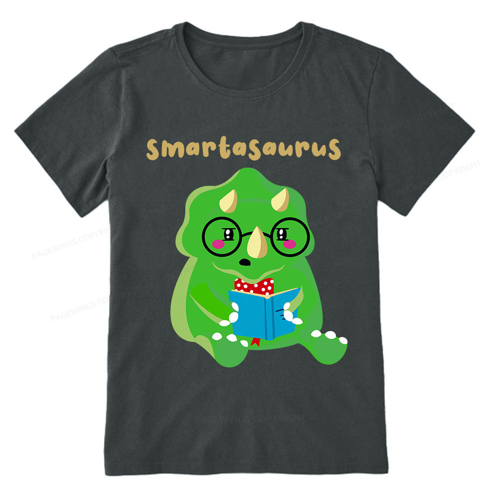 Pagewing Smart Dinosaur Is Reading Seriously Unisex Classic T-shirt