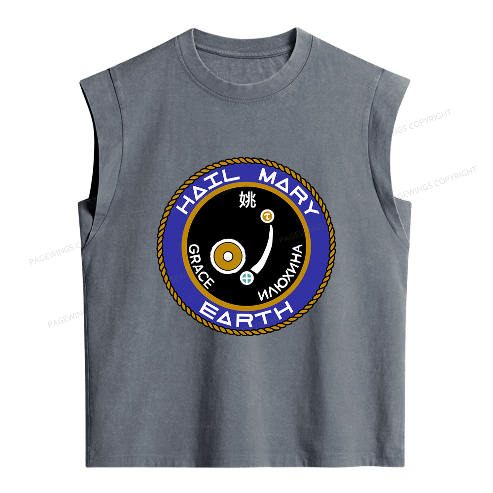 Pagewings Mission Patch Women's Washed Tank Top