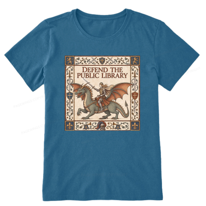 Pagewings Defend the Public Library Unisex Classic T-shirt