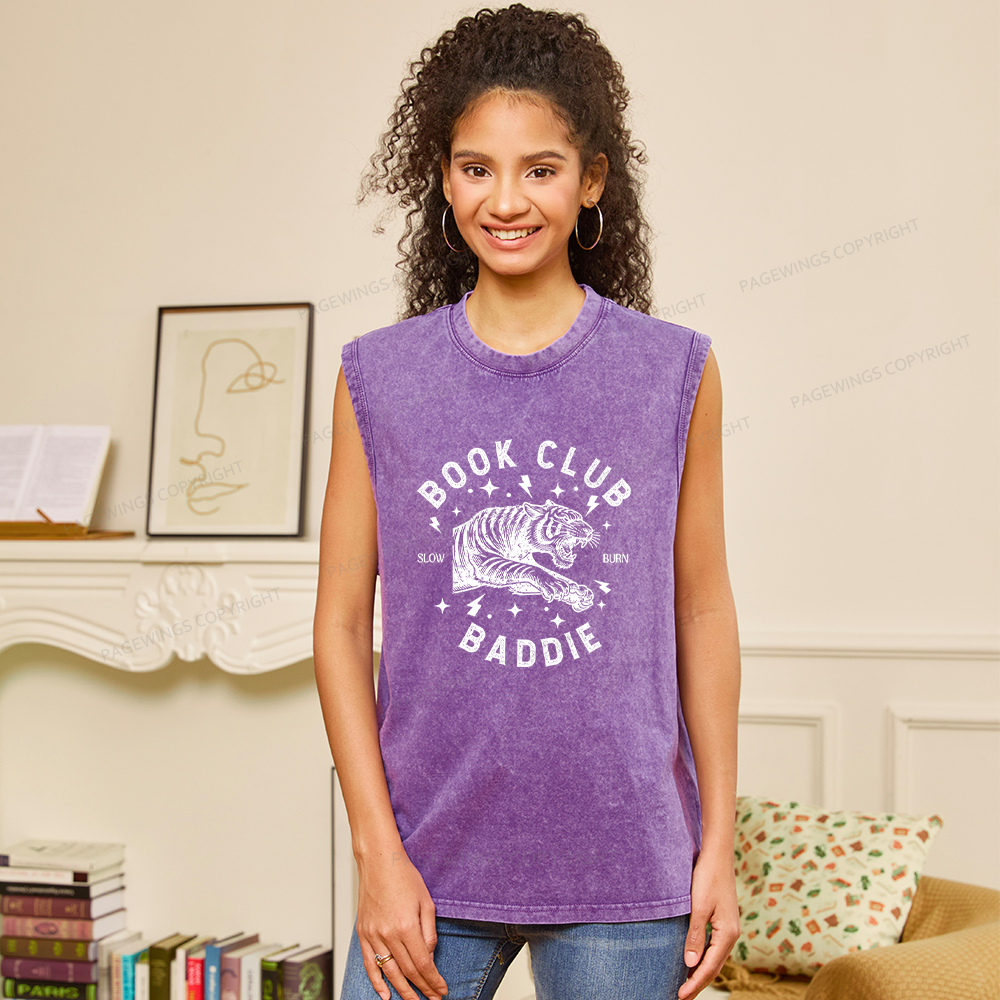 Pagewings Book Club Unisex Washed Tank Top