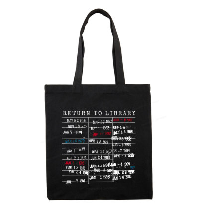 Pagewing Return To Library Tote Bag