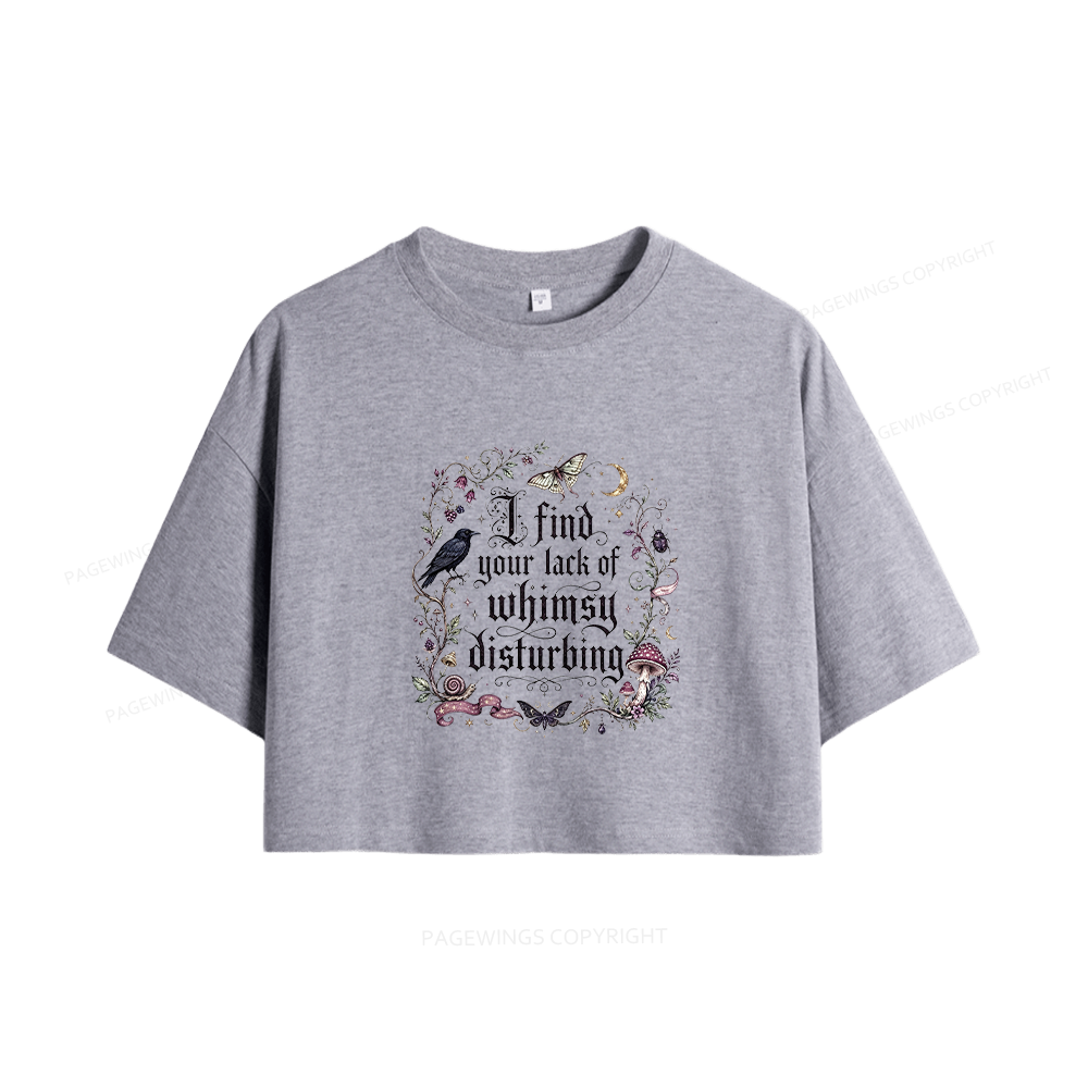 Pagewings Lack of Whimsy Women Crop Tops