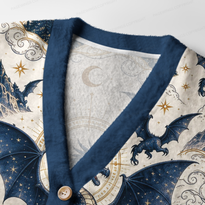 Pagewings Fantasy Bookish Light Knit Unisex Cardigan Sweaters
