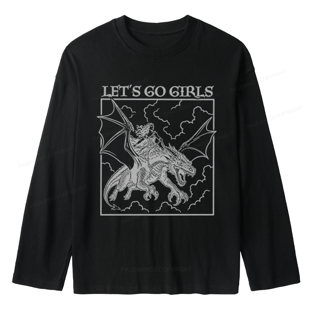 Pagewing Let's Go Girls Unisex Lightweight Long Sleeve T-Shirt