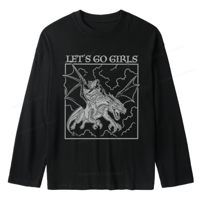Pagewing Let's Go Girls Unisex Lightweight Long Sleeve T-Shirt
