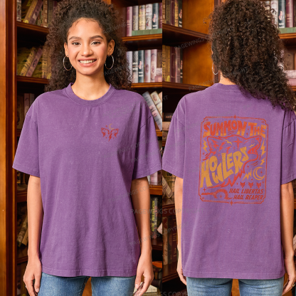 Pagewings Sci Fi Bookish Unisex Washed T-shirt