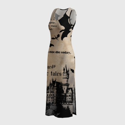 Pagewings I Will Not Die Today Crochet Maxi Dress