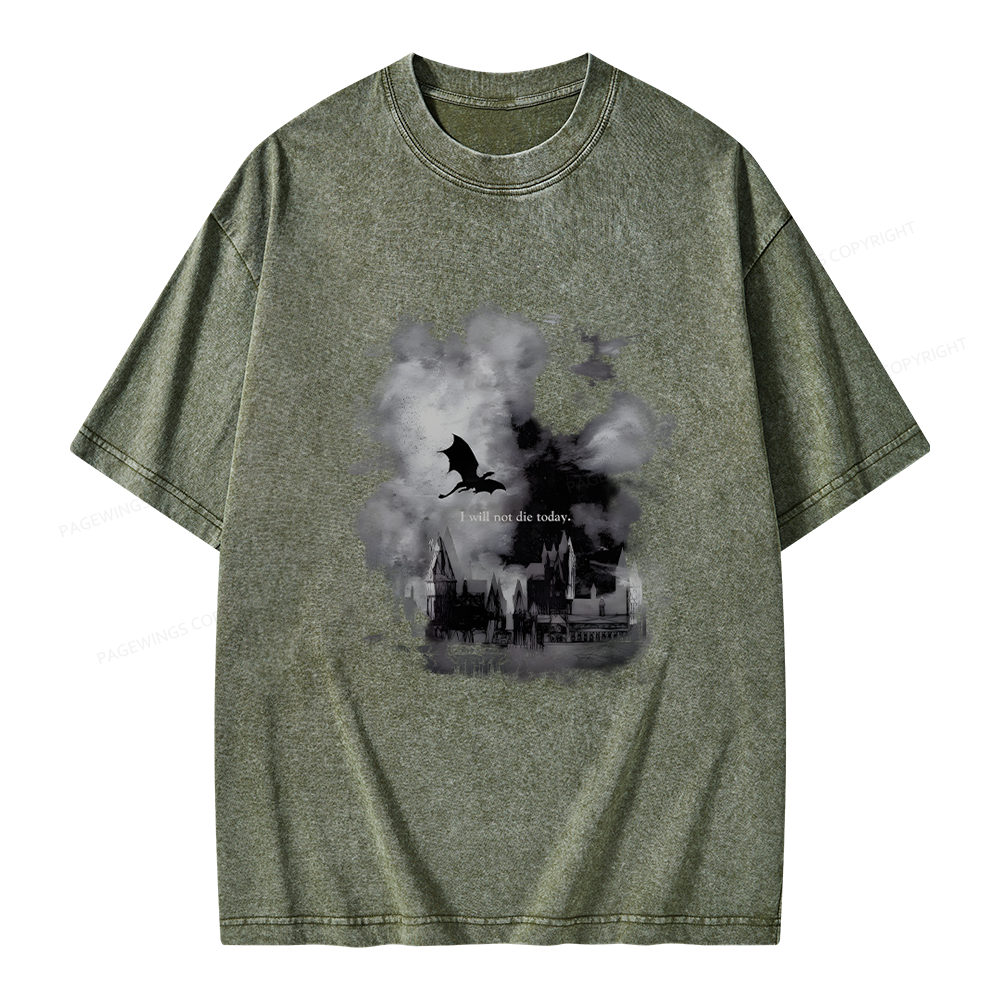 Pagewings Fantasy Book Unisex Washed T-shirt