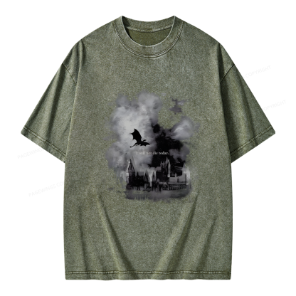 Pagewings Fantasy Book Unisex Washed T-shirt