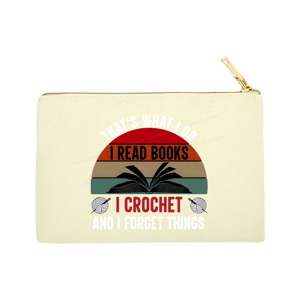 Pagewings Crochet And I Forget Things Pouch