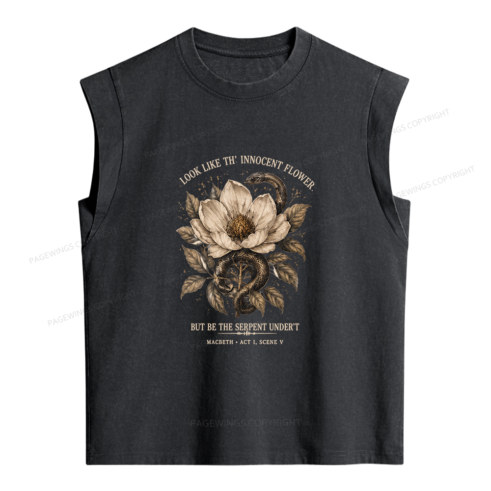 Pagewings Shakespeare Quote Women's Washed Tank Top