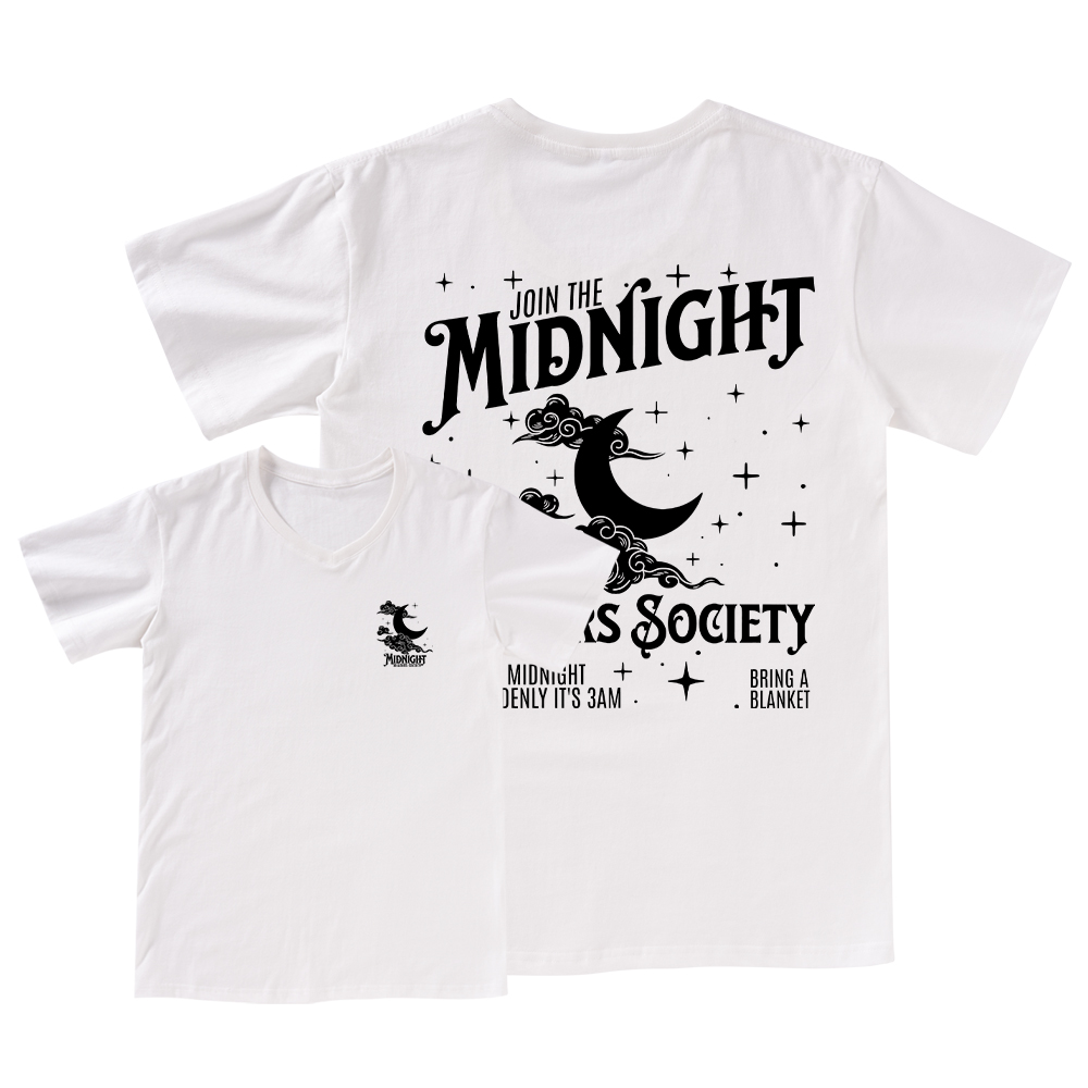 Pagewings Late night readers book club V-neck T-shirt