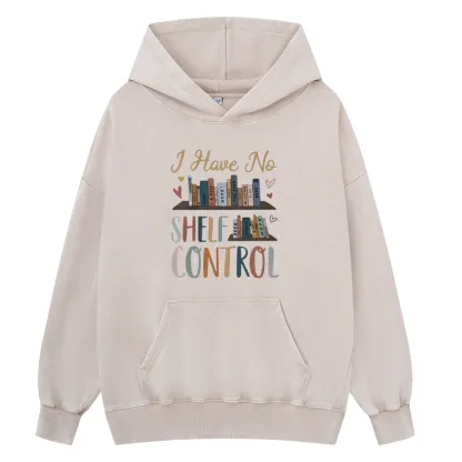 Pagewings  I Have No Shelf Control Unisex Washed Hoodie