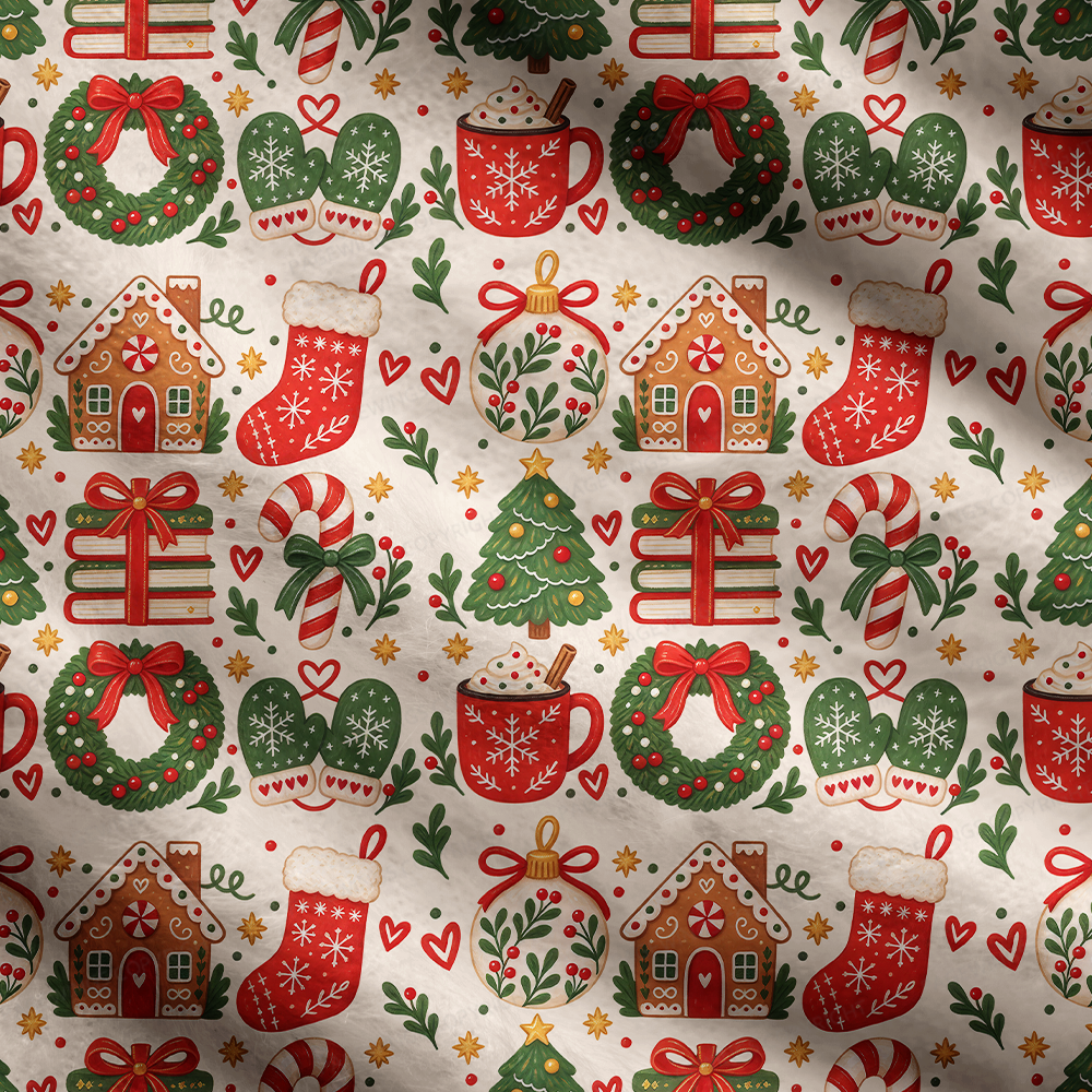 Pagewings Christmas Bookish Women's Cardigan Sweater