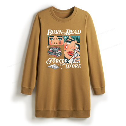 Pagewings Born To Read Bookish Sweatshirt Dress