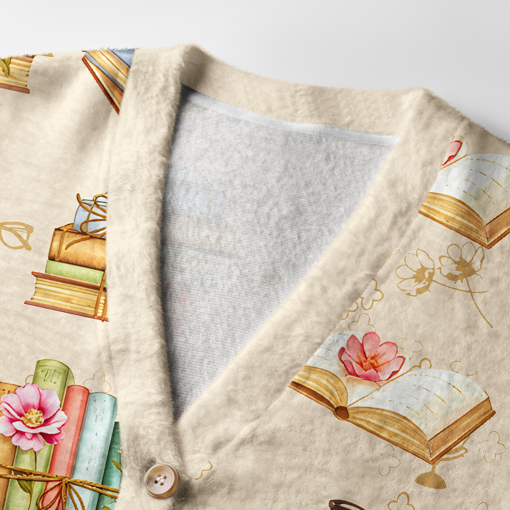 Pagewings Book Lover Light Knit Unisex Cardigan Sweaters