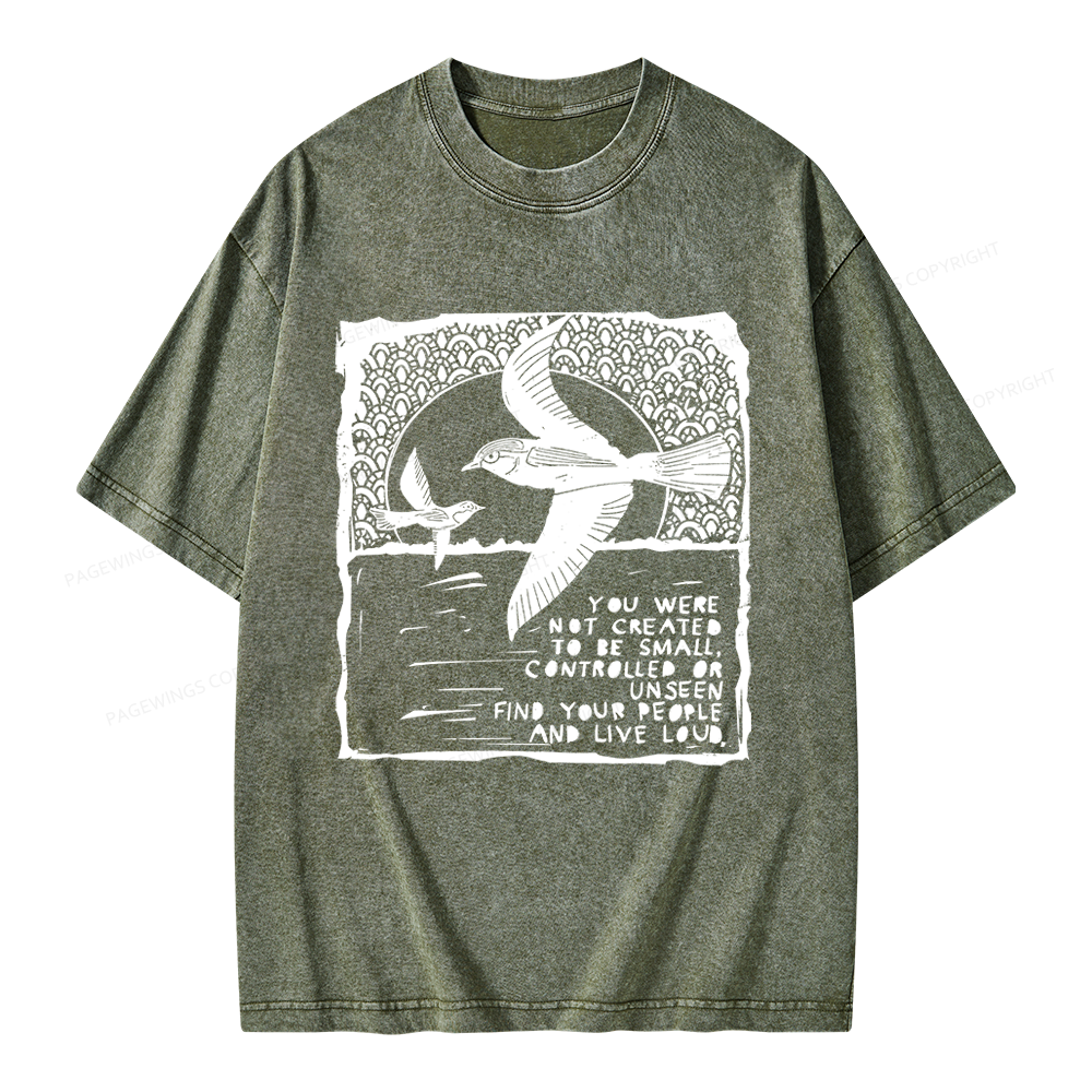 Pagewings I Support Are Public Libraries Unisex Washed T-shirt