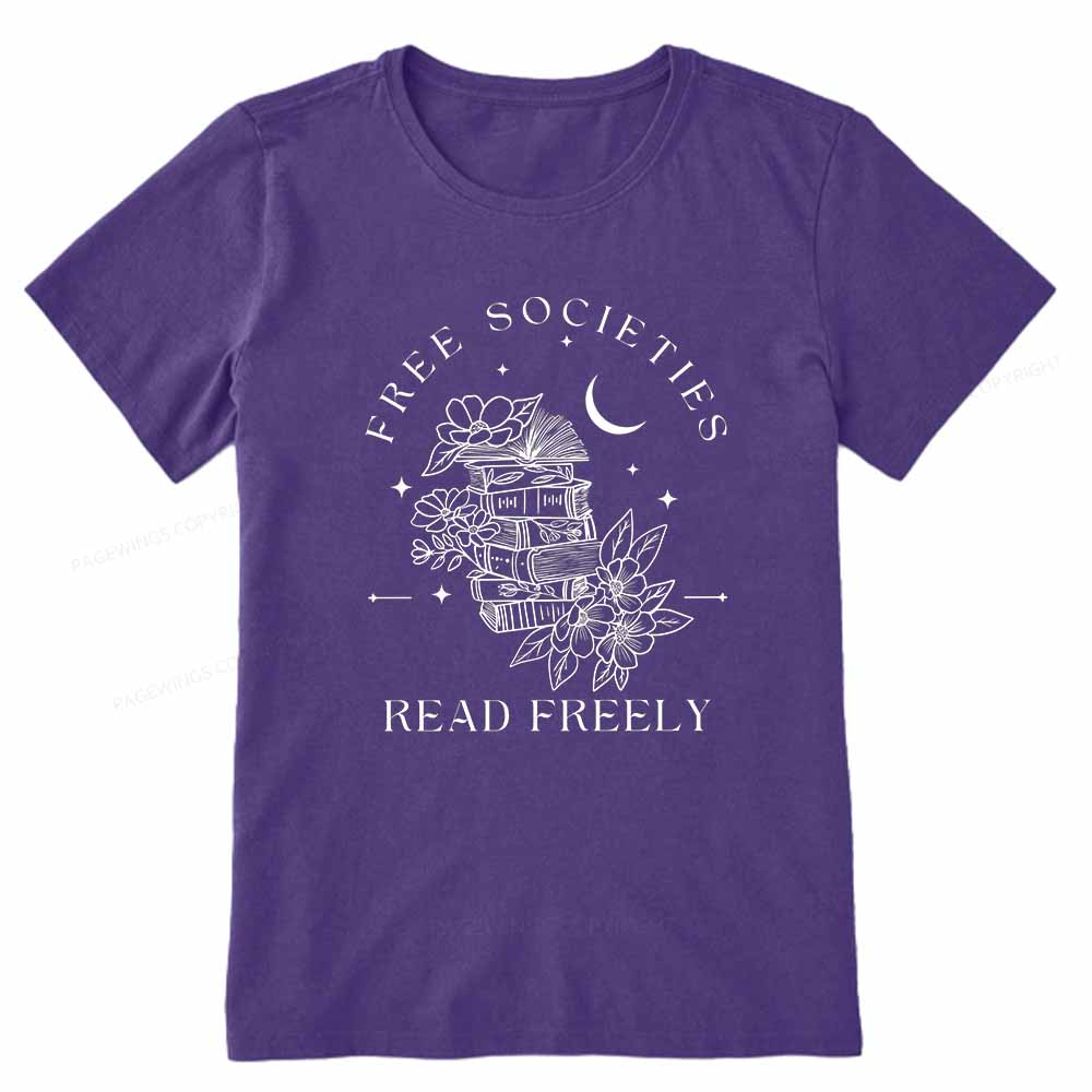 Pagewings Free Societies Read Freely Comfort Colors Shirt Unisex Classic T-shirt