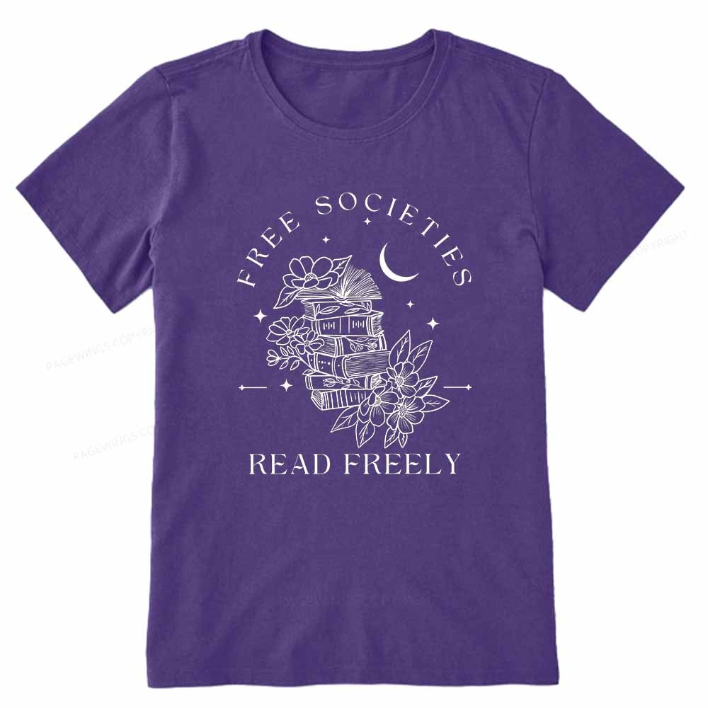 Pagewings Free Societies Read Freely Comfort Colors Shirt Unisex Classic T-shirt
