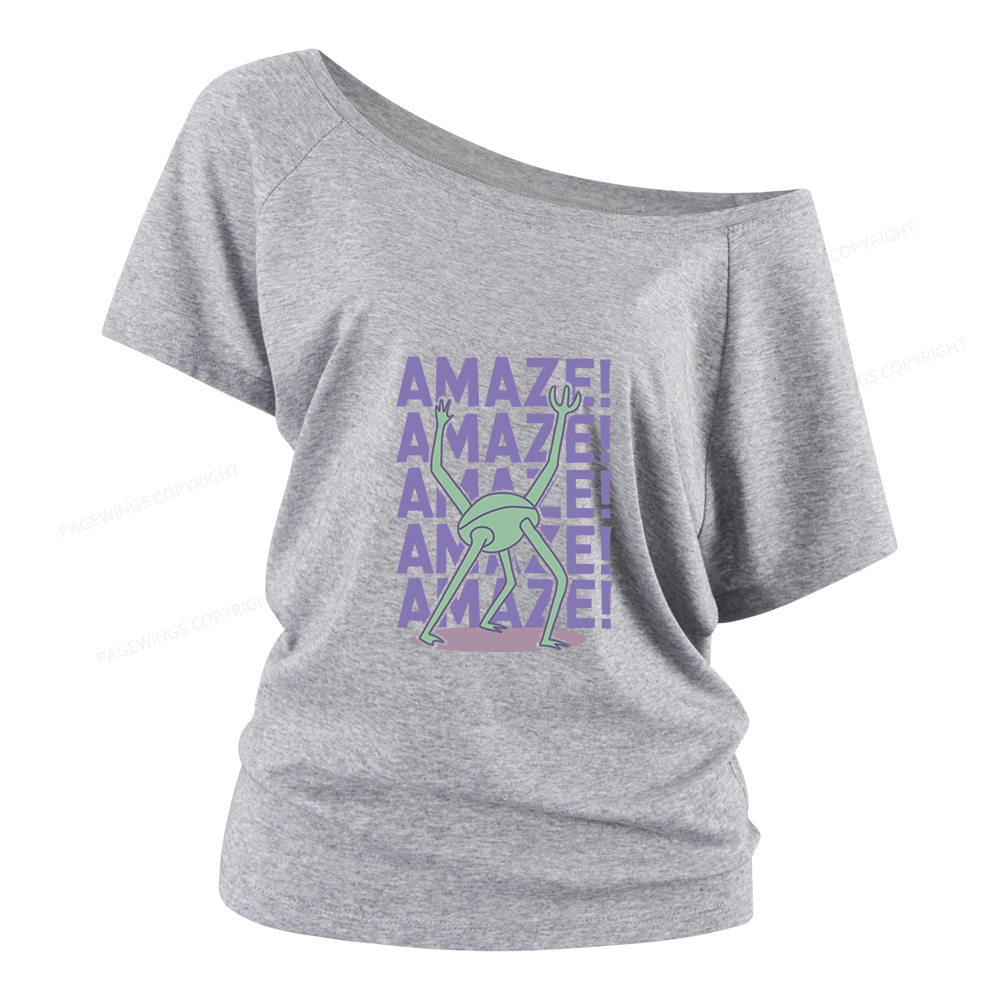 Pagewings Rocky Amaze Women Off Shoulder T-shirts