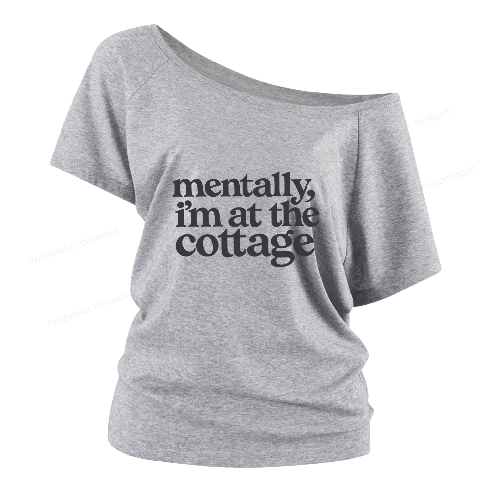 Pagewings At The Cottage Women Off Shoulder T-shirts