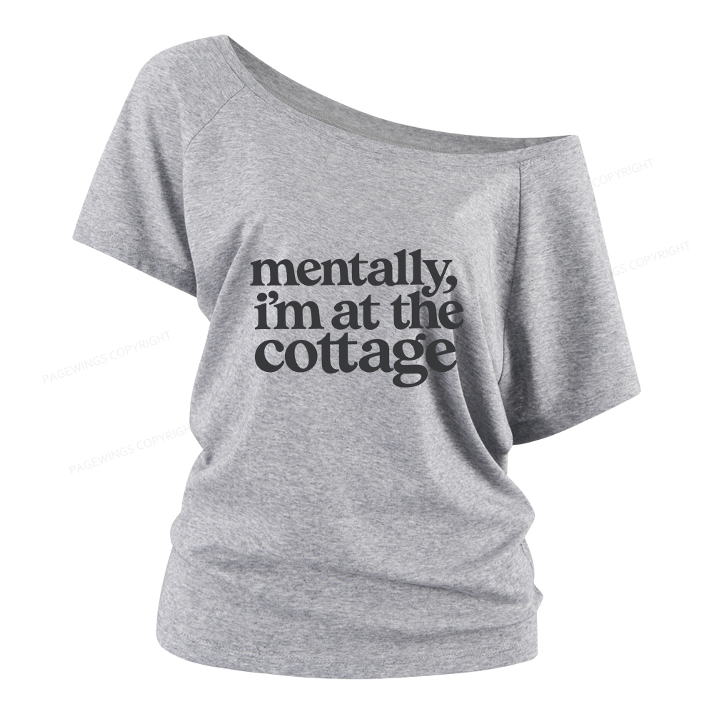 Pagewings At The Cottage Women Off Shoulder T-shirts