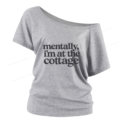 Pagewings At The Cottage Women Off Shoulder T-shirts