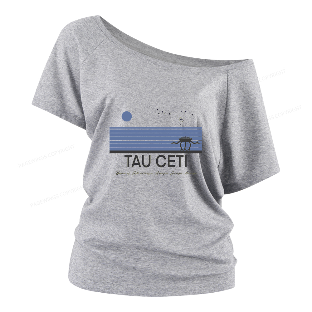 Pagewings Tau Ceti Women Off Shoulder T-shirts