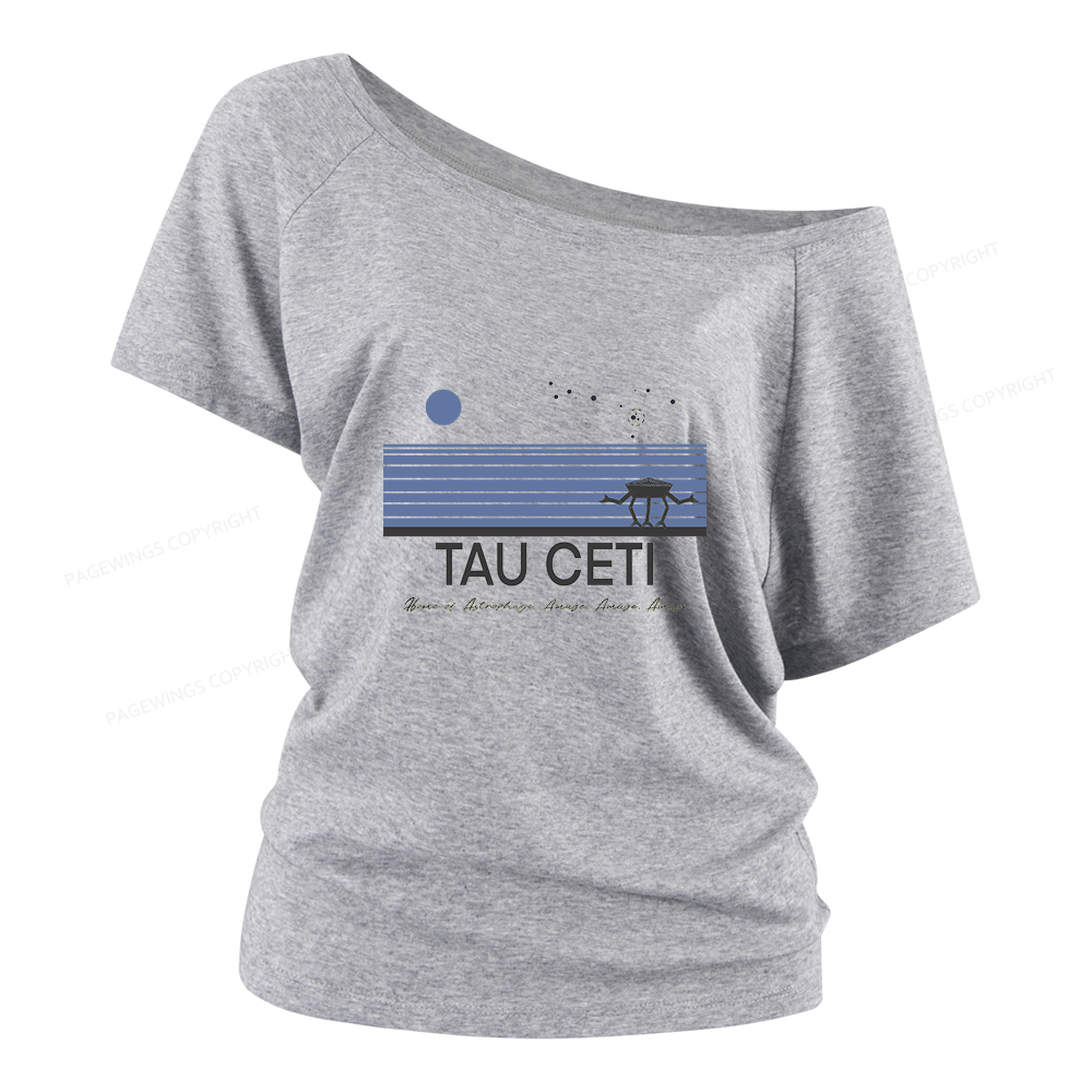 Pagewings Tau Ceti Women Off Shoulder T-shirts