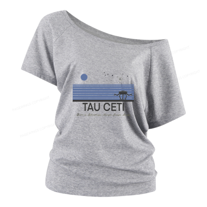Pagewings Tau Ceti Women Off Shoulder T-shirts