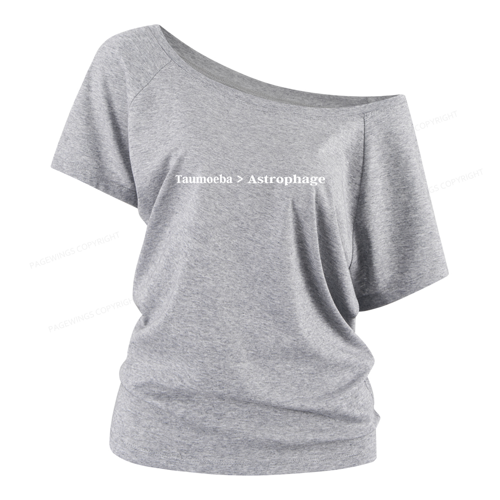 Pagewings Taumoeba Astrophage Women Off Shoulder T-shirts