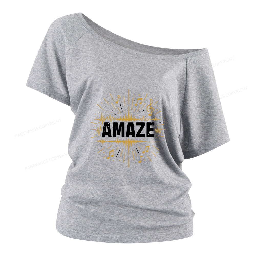 Pagewings Amaze Women Off Shoulder T-shirts