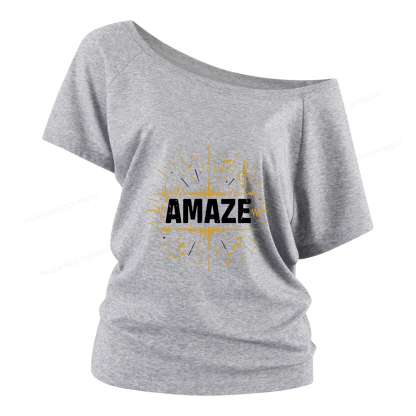 Pagewings Amaze Women Off Shoulder T-shirts